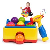 Juguete De Bebe Sensorial Encaje Con Martillo Luz y Sonido