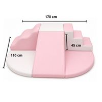 Set Abc X 6 Piezas Rosado/Blanco