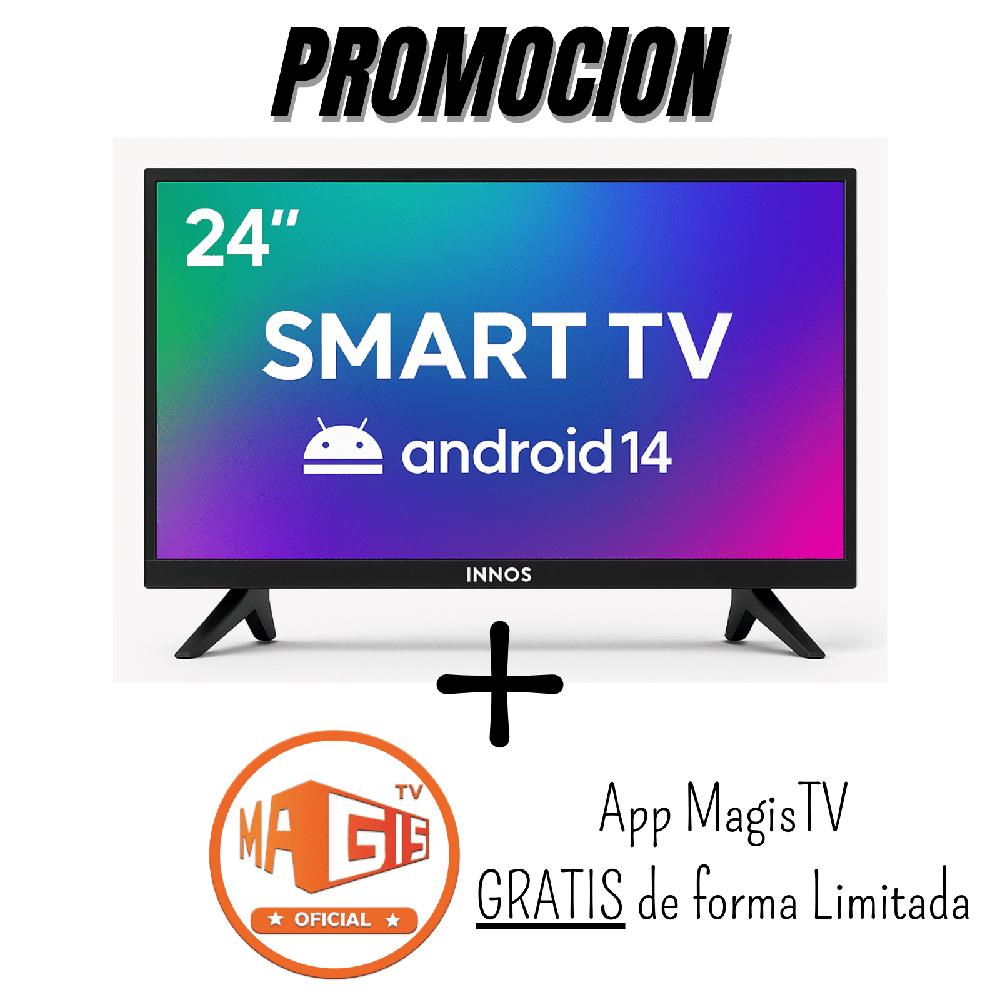 Televisor Innos 24 Pulgadas HD Smart TV Android 14 S2402KU - X-U-P-E-R ilimitado - 2 regalos -2026