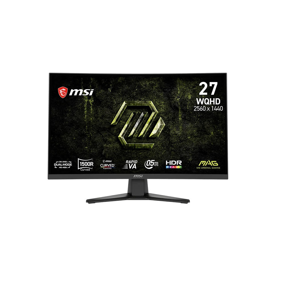 Monitor Curvo MSI MAG 275CQDF X24 27 Pulgadas WQHD VA 240Hz HDMI DP Headphone-out