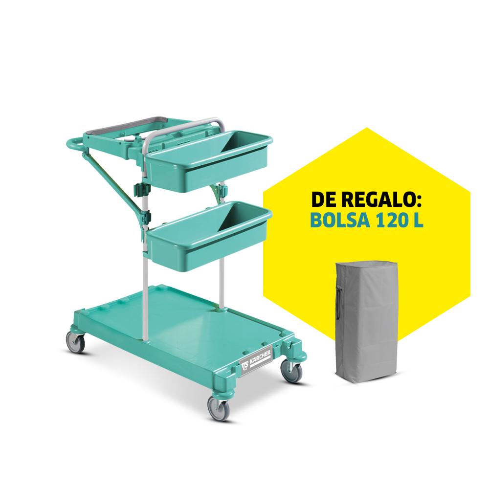 Pack Carrito de limpieza Trolley I con Bolsa 120L