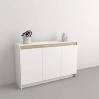 COMODA NACION MUEBLES SANIC COLOR BLANCO