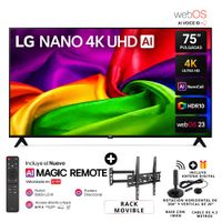 Televisor LG 75 NANO 4K UHD AI Smart TV 75NU800BPSB - 2026