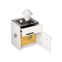 Mesa de Noche Smart con Caja Digital y Parlante Bluetooth