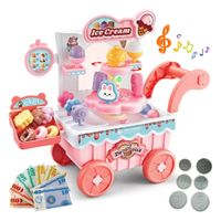 Juguete Carrito Heladero Con Accesorios Con Luces Y Sonido