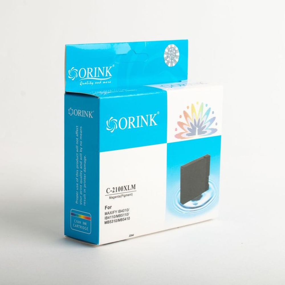 Cartucho de tinta Compatible Orink C 2100 XL Rojo  Magenta 22 ml