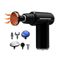 PISTOLA MASAJEADORA PORTATIL DS-882 CON FUNCION CALOR Y FRIO RECARGABLE