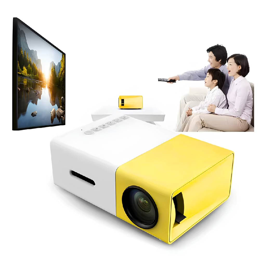 PROYECTOR DE CINE MULTIMEDIA HD CON CONTROL REMOTO Y MULTIPLES ENTRADAS PARA HOGAR