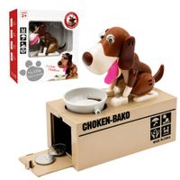 Alcancía Electrónica Interactiva Perro De Plástico Come Monedas Con Sonido