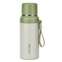 Botella Térmica 600ml de Acero Inoxidable Portátil Verde