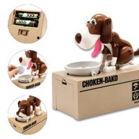 Alcancía Electrónica Interactiva Perro De Plástico Come Monedas Con Sonido
