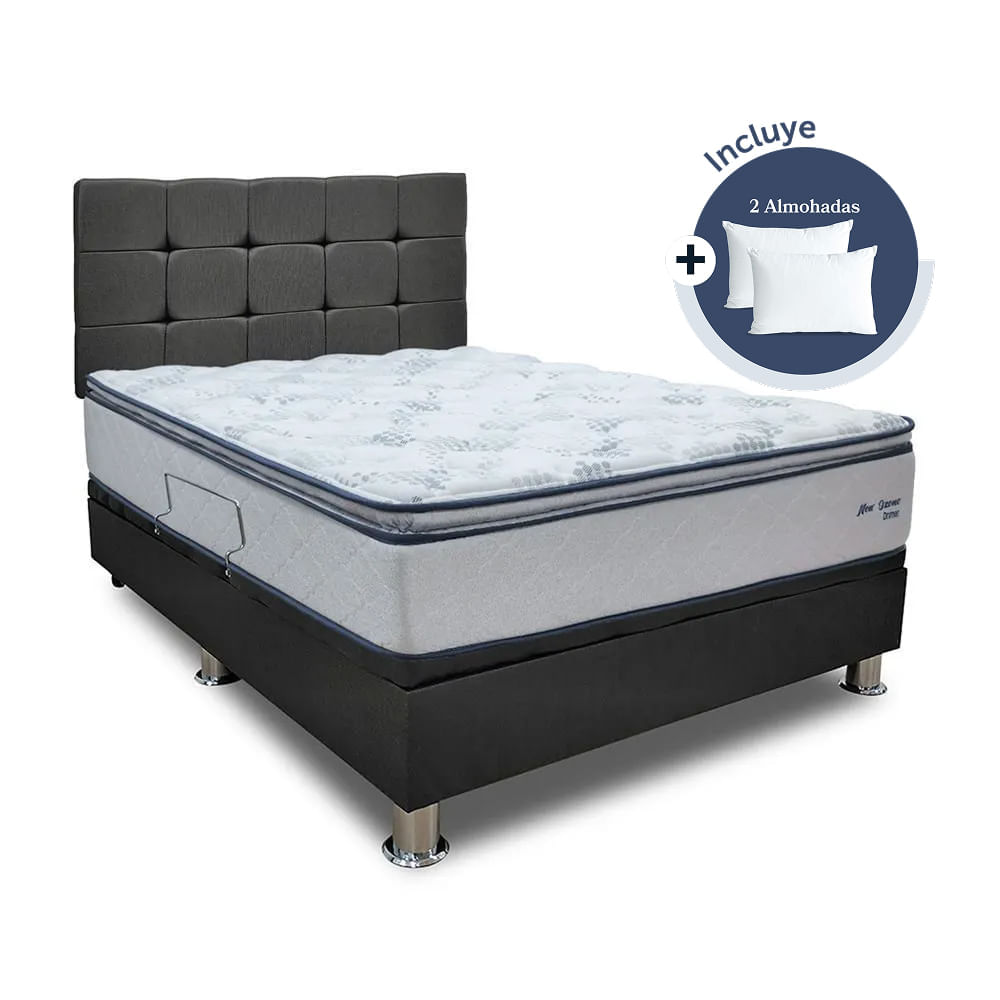 Dormitorio Praktibox Gris New Ozono Queen