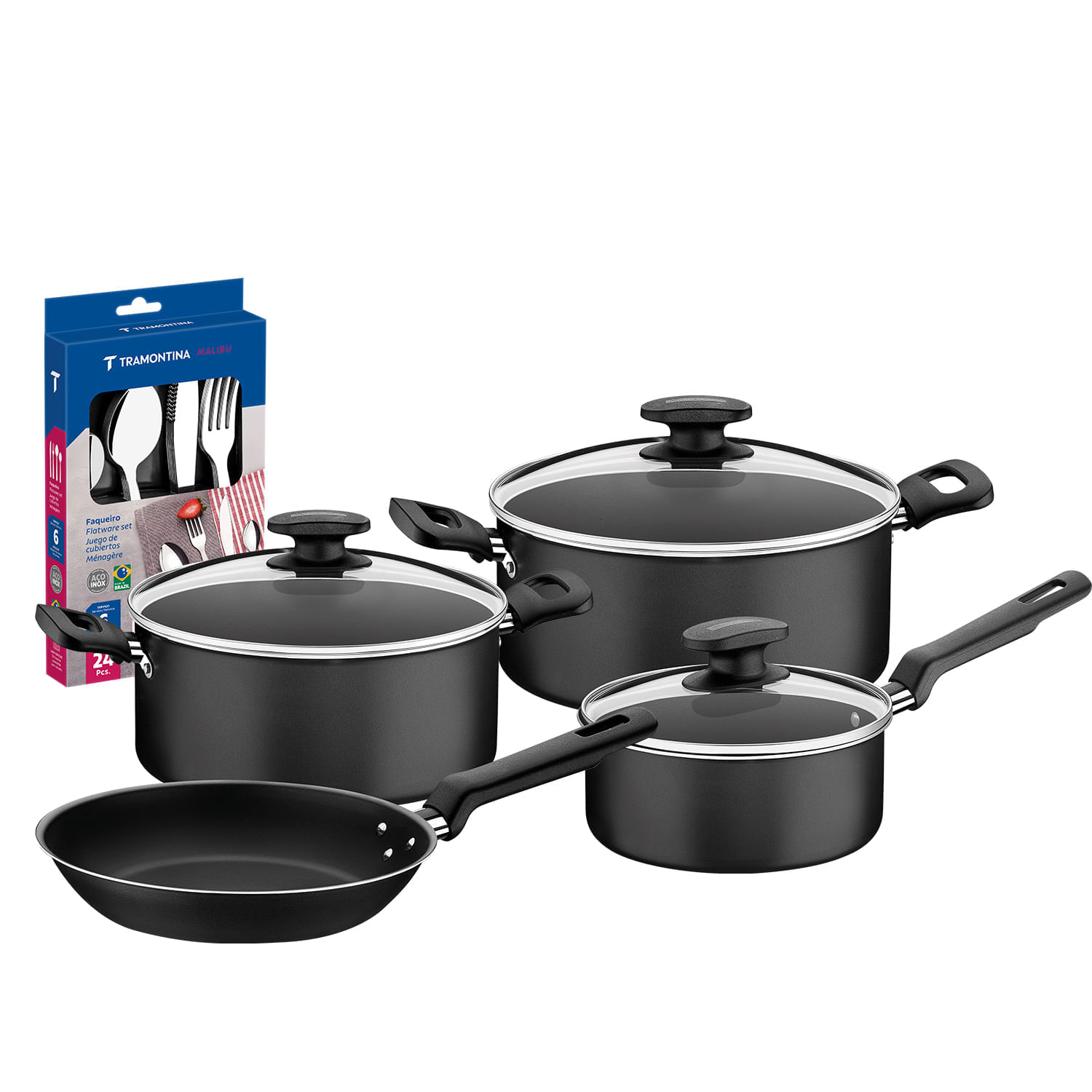 Juego de Ollas Set Loreto 31  Piezas Grafito