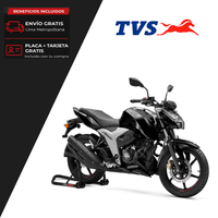 Motocicleta TVS Apache RTR 160 FI ABS 26 Negro + incluye regalo y casco