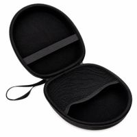 Estuche para Audífonos Negro Antigolpes con Cierre y Malla Interior