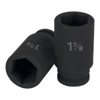 Dado largo de impacto de 1-38 6 puntas cuadro 34 TRUPER 12440
