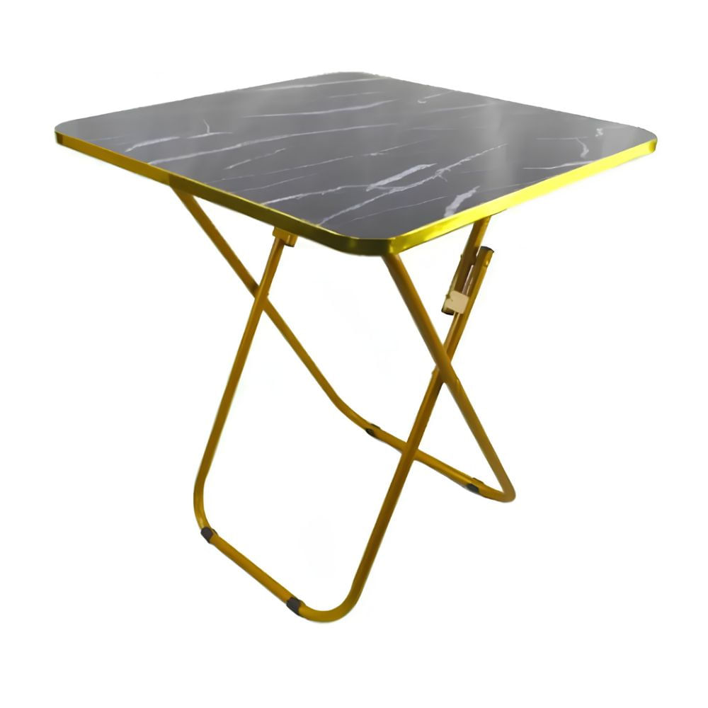 Mesa Plegable Cuadrada 70cm x 60cm x 60cm Picnic o Terraza Black