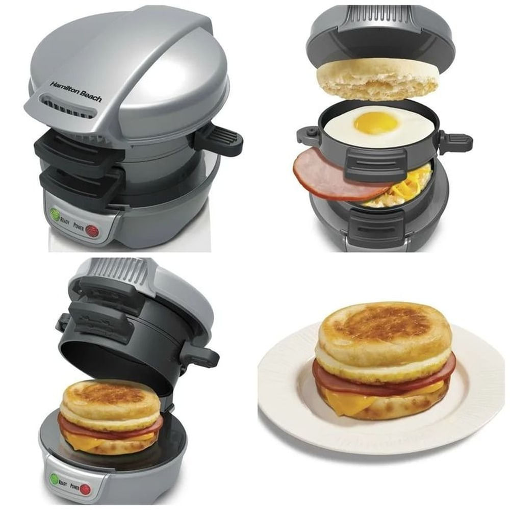 Máquina de Hamburguesas Panini para el Hogar Sandwichera  Electrica