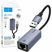 Adaptador Ethernet RJ45 USB HOCO UA37 Gigabit 1000Mbps 1.2m