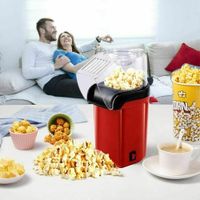 ¡Haz Palomitas al Instante Máquina de Aire Caliente Roja, Ideal para tu Cocina