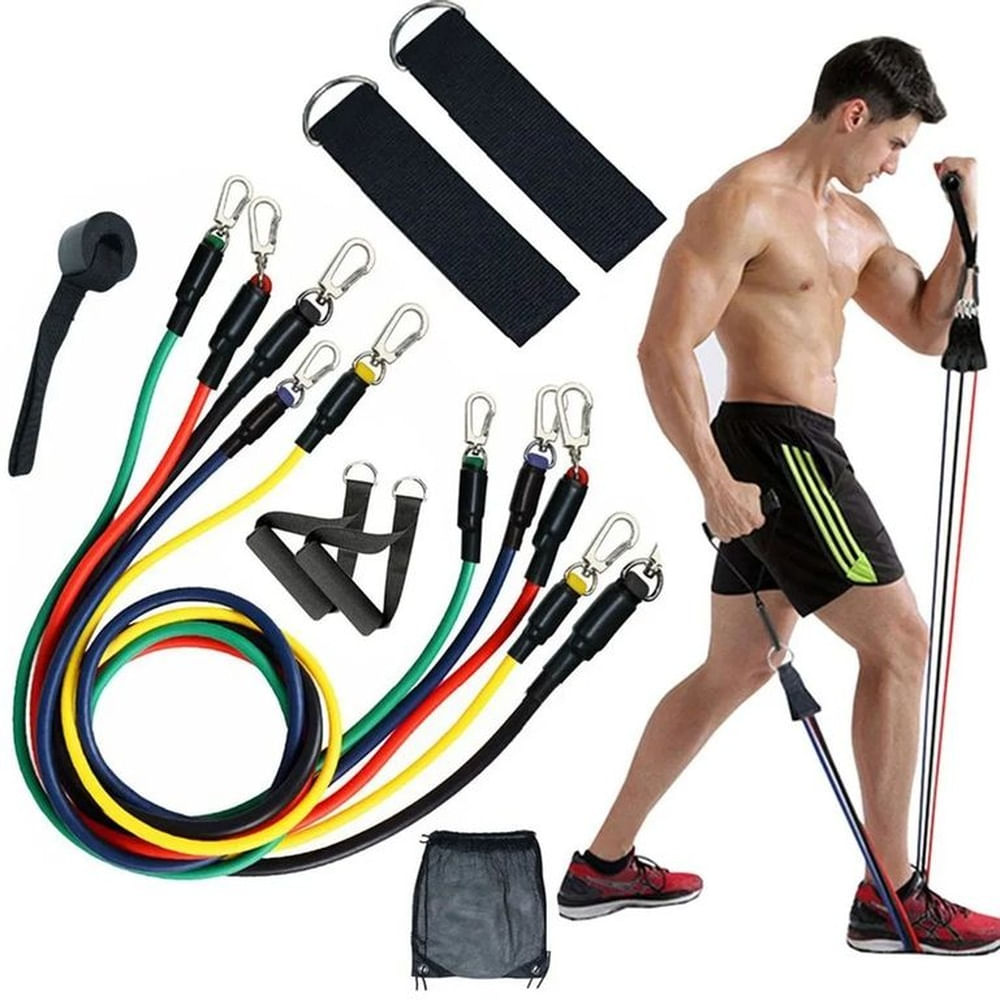 Ligas de Resistencia 11 Piezas para Entrenamiento Funcional - Set de Ejercicio Multiuso