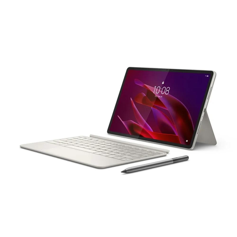 Tablet Lenovo Yoga Tab TB710FU IA 11 3.2K 12GB 256GB Lapiz Tab Pen Pro y Cover teclado blanco marfil