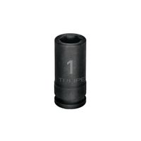 Dado largo de impacto de 1 pulg 6 puntas cuadro 34 TRUPER 12434