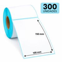 Etiquetas Térmicas Autoadhesivas 100x150 mm Rollo 300 Unidades