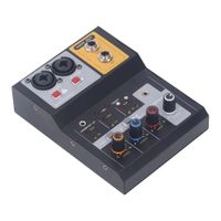 Mezclador de Audio Compacto 2 Canales Interfaz USB y Alimentación 48V Grabación Producción Musical