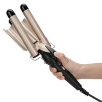 Rizador De Cabello Tenazas Para Rizar El Cabello 3 Barriles Ondulador Moldeador Ondas Tenaza Triple