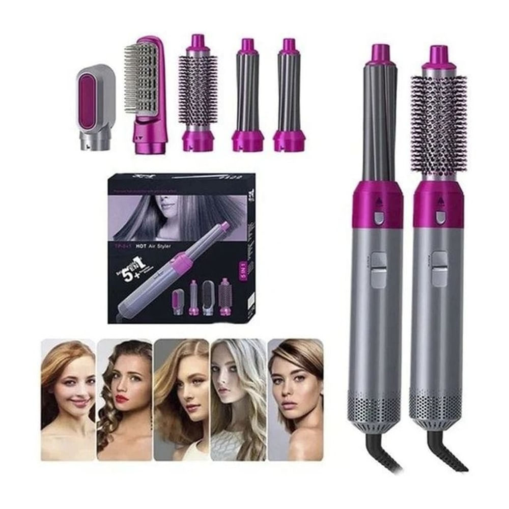 Cepillo Secador de Aire Caliente 5 en 1 Multifunción para Todo Tipo de Cabello