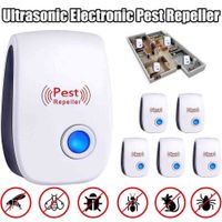 Pack x6 Repelente Ultrasónico De Roedores Plagas E Insectos Eléctrico