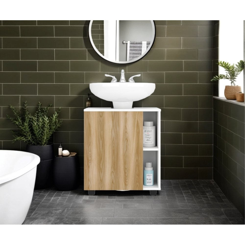 Mueble Para Lavamanos Pascuale Blanco Fresno