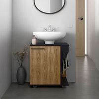 Mueble Para Lavamanos Phillips Wengue Y Fresno