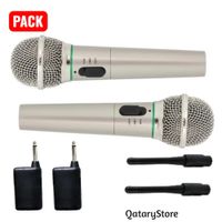 Par de Microfonos Inalambricos ideal para Karaoke Fiestas Entrevistas Conferencias