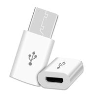 Adaptador Conector Micro USB V8 Hembra a Tipo C Macho