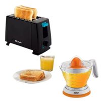 Combo Tostadora y Exprimidor Electrico de Naranja