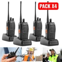 Pack 4 Radios de Comunicación 888S Alcance 5KM para Seguridad Eventos y Logística