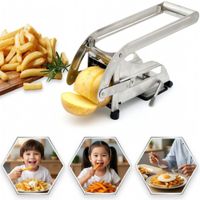 Cortador de Papas Fritas con Palanca Reforzada - Picadora de Vegetales Acero Inoxidable