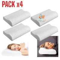 PACK x4 Almohada Ortopedica Evita Ronquidos Viscoelastica