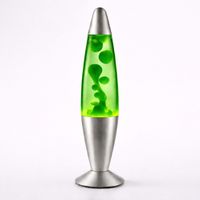 Lámpara de Lava LED Genérica Verde Retro Decorativa Luz de Ambiente Estilo Vintage
