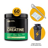 Creatina Optimum Nutrition 300gr con scoop y antihumedad Monohidratada Micronizada y Shaker