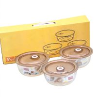 Set de Táperes para Microondas 650 ml x3 Recipientes Herméticos
