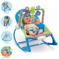 Silla mecedora con Vibradora Musical y Toys Niño Rana