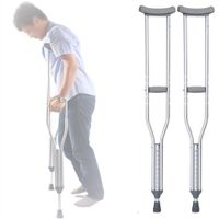 Muletas Axilares De Aluminio Regulables Con Regatón Goma