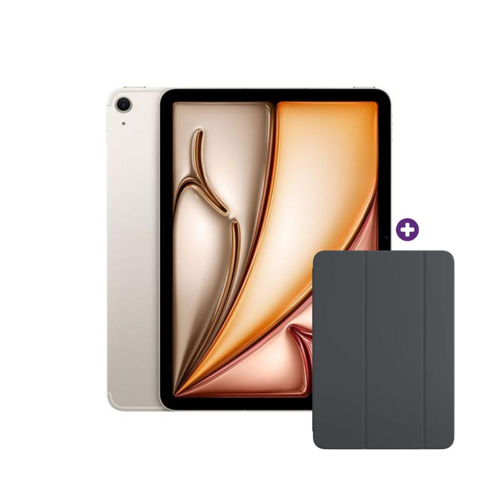iPad Air 11 Pulgadas Chip M4 128 GB Wi-Fi iPad OS Starlight y Case