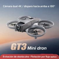 DRON GT3 DOBLE CÁMARA 4K LUCES LED CONTROL REMOTO DUAL FOTO HD VIDEO PROTECTOR HELICES GENIEKA