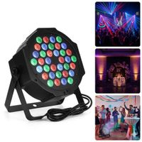 Reflector LED RGB 36 Focos Audiorítmico: Iluminación Profesional para Escenario