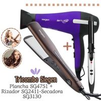 Tricombo Siegen Secadora SG3130M - Alisadora SG4751 - Rizadora SG2411
