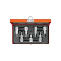 Juego de 7 Dados Cuadro 12 Punta Torx con Estuche Metálico TRUPER 13928